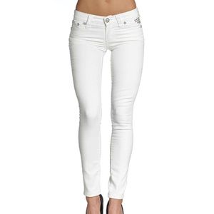 Affliction Women's White Skinny Jeans
